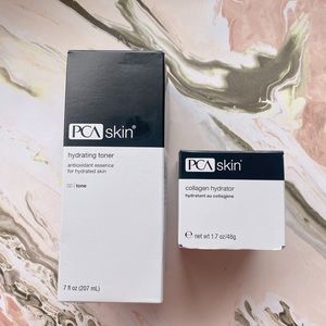 PCA skin Hydrating Toner and collagen Hydrator Full Sizes